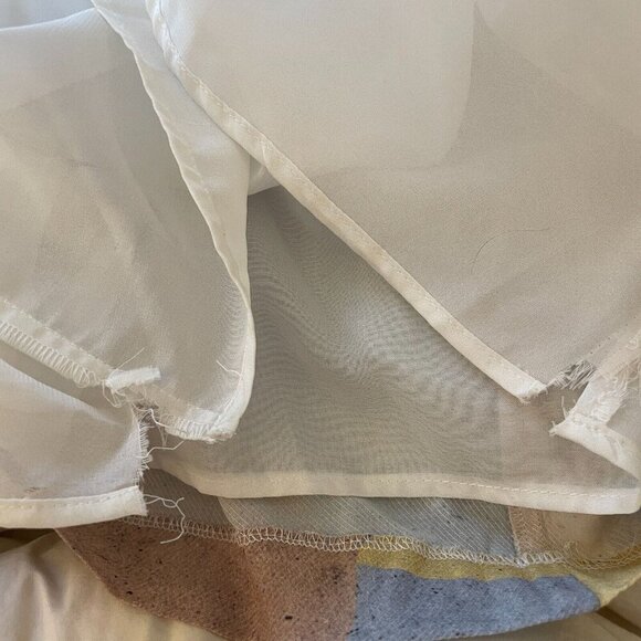 Oliver Bonas Abstract Artsy Shift Dress Womens 10 Colorful Pastel Geo Oversized - Picture 10 of 10